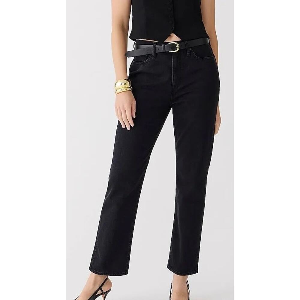 J. Crew Tall Classic Straight Jean In Washed Black Size 30